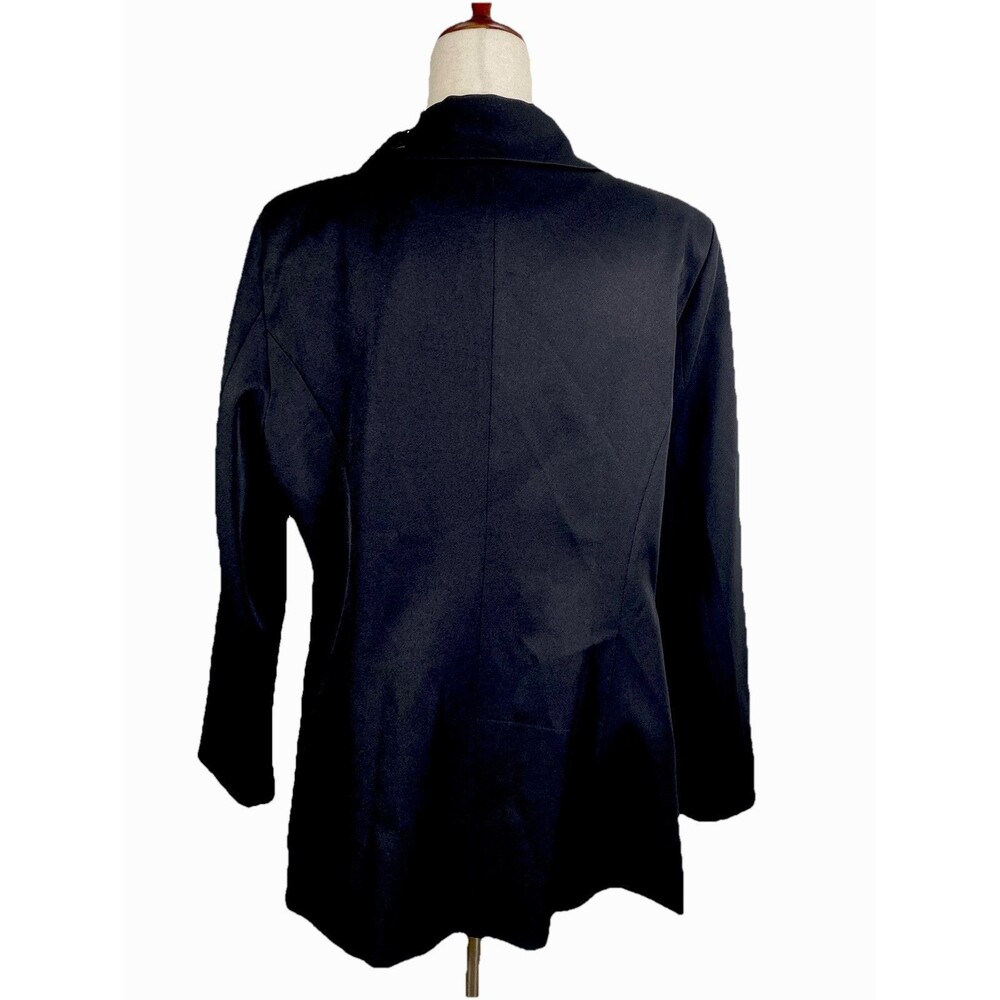 NWT Dazosue Open Front BLACK Career Blazer  Slim Suit Jacket Pockets  XL - Picture 9 of 12